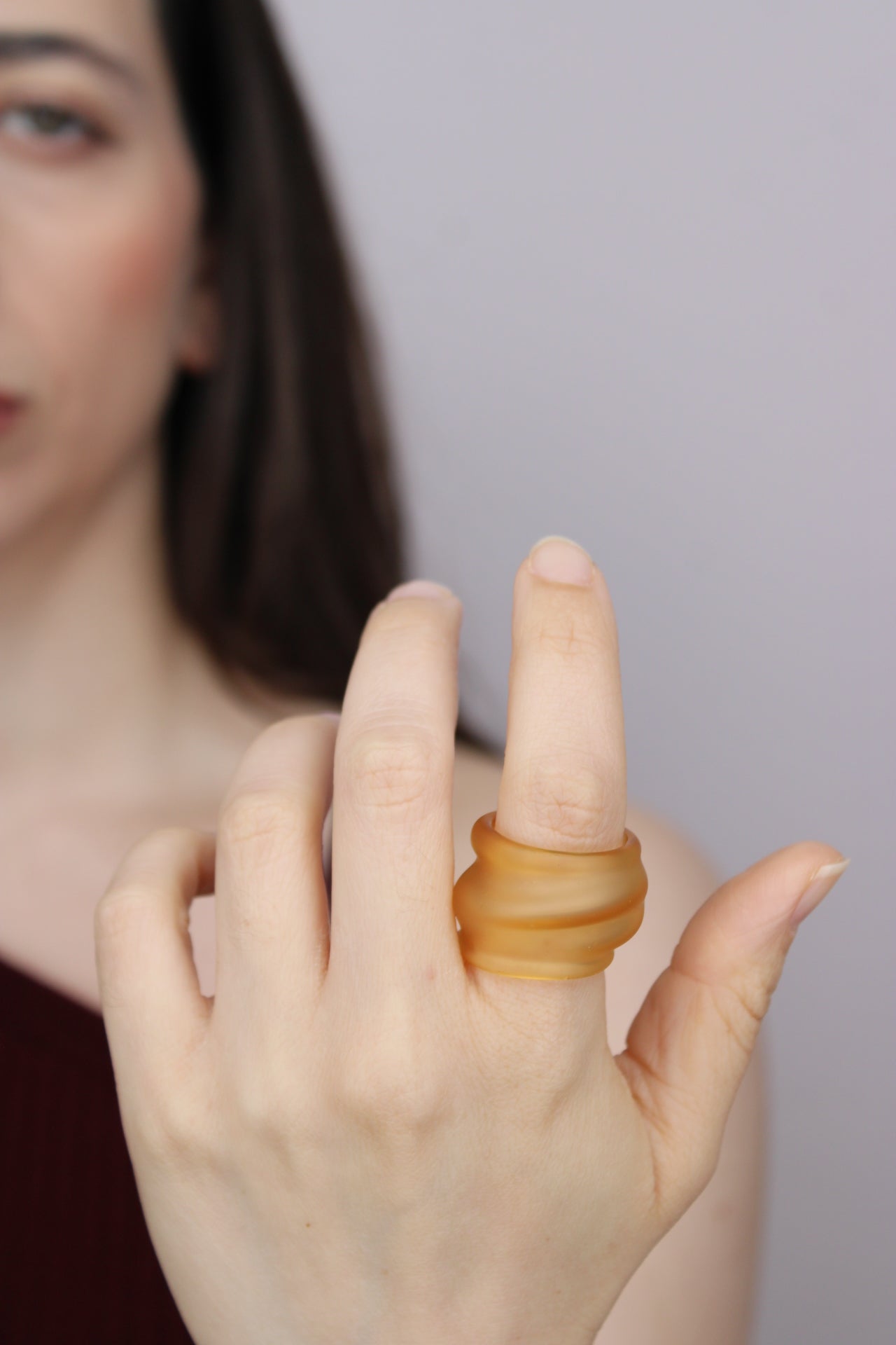 Agapurni NO. 1 in Golden Opaque |Ring|