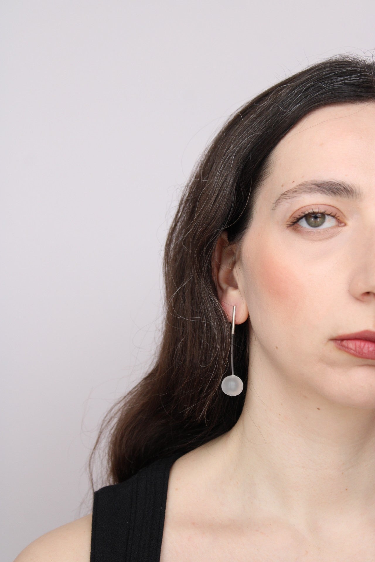 Agapurni NO.11 in Clear Opaque |Earrings|