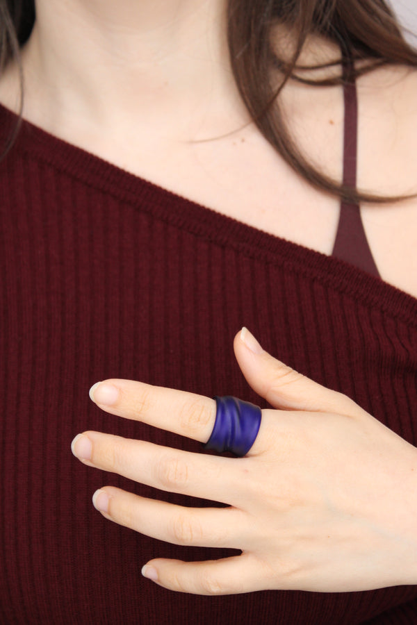 Agapurni NO.1 in Blue Opaque |Ring|