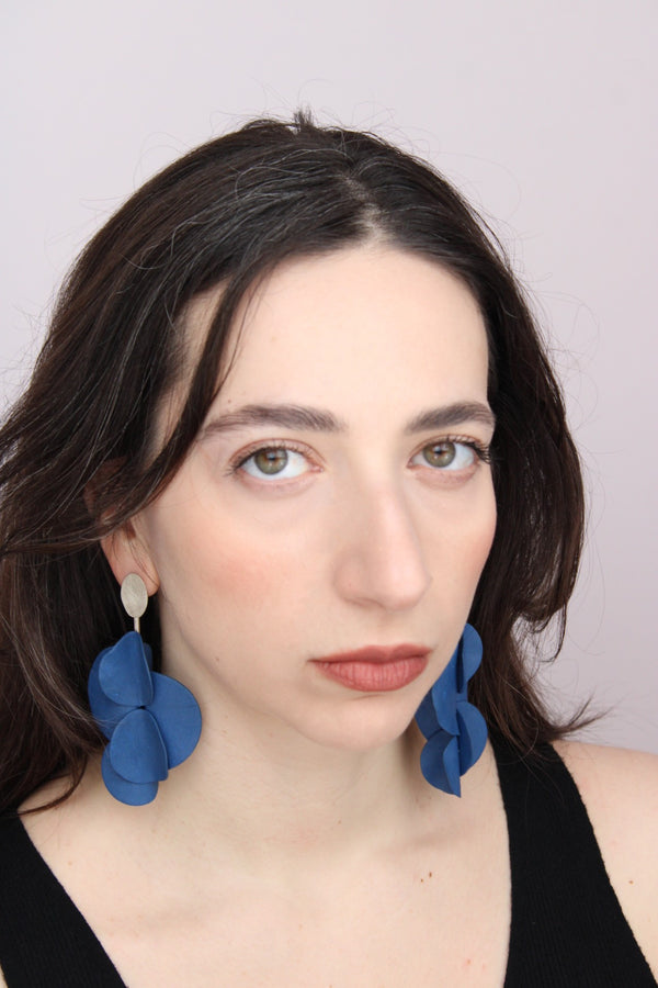 Orchidee In Blu |Earrings| - UNIQUE PIECE