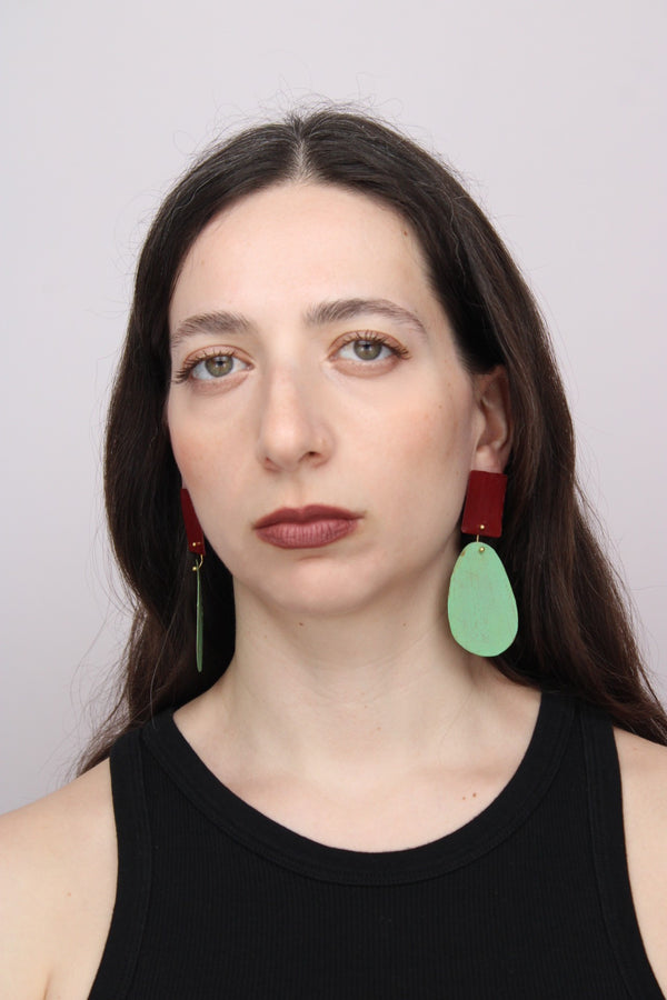 Astratto NO.2 in Fico di Settembre |Earrings|