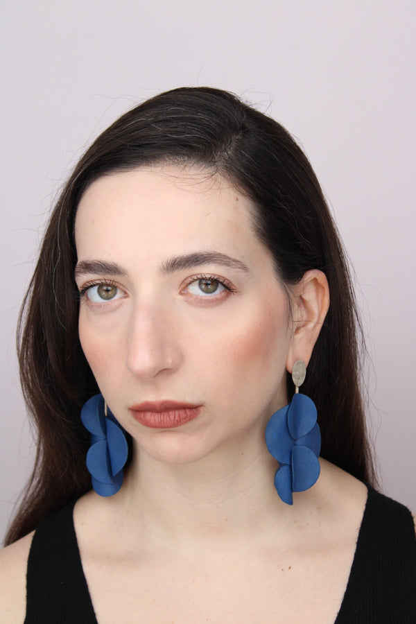 Orchidee In Blu |Earrings| - UNIQUE PIECE