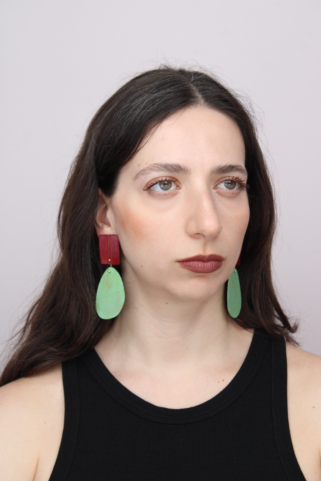 Astratto NO.2 in Fico di Settembre |Earrings|