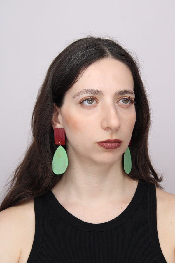 Astratto NO.2 in Fico di Settembre |Earrings|