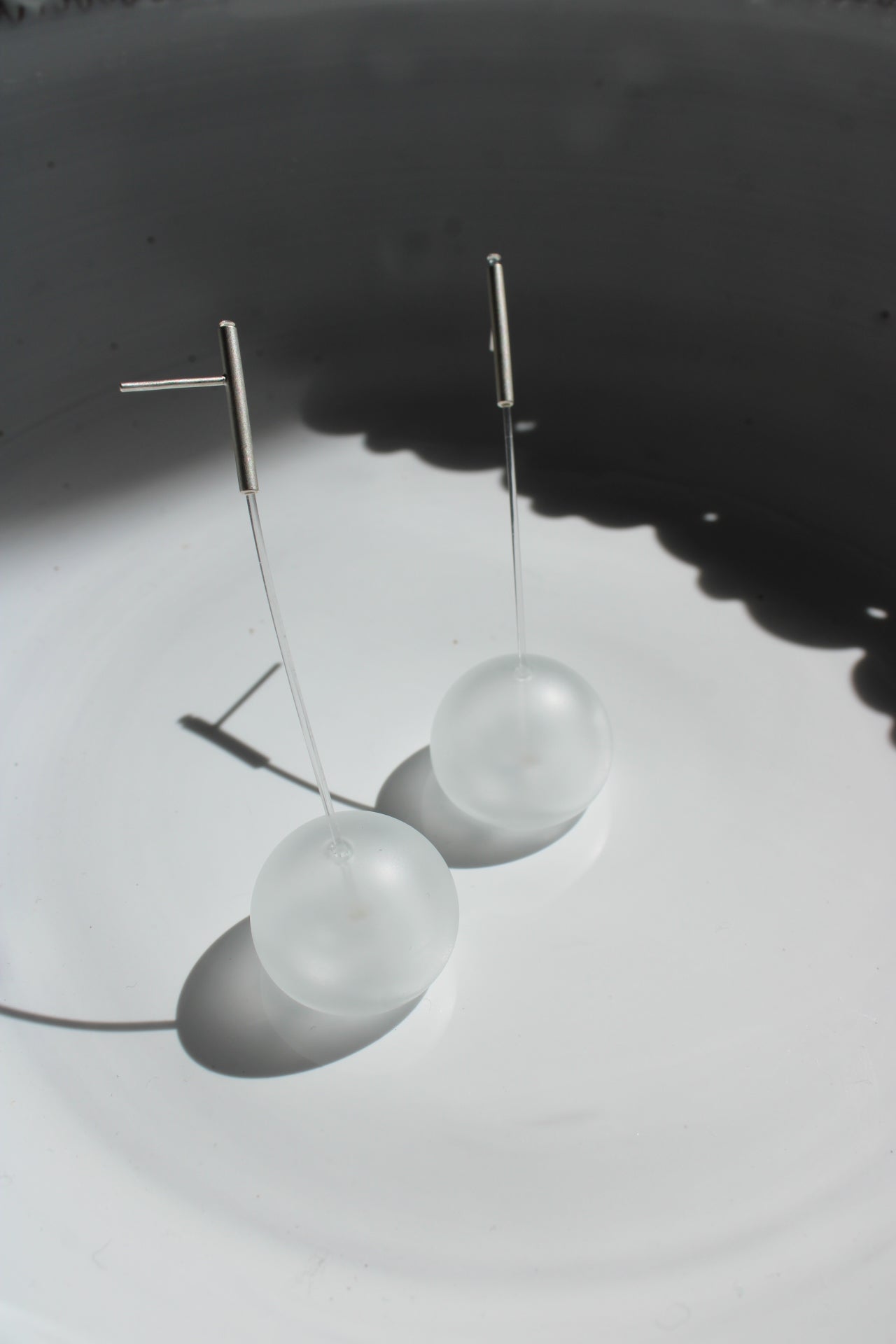 Agapurni NO. 3 in Clear Opaque |Earrings|