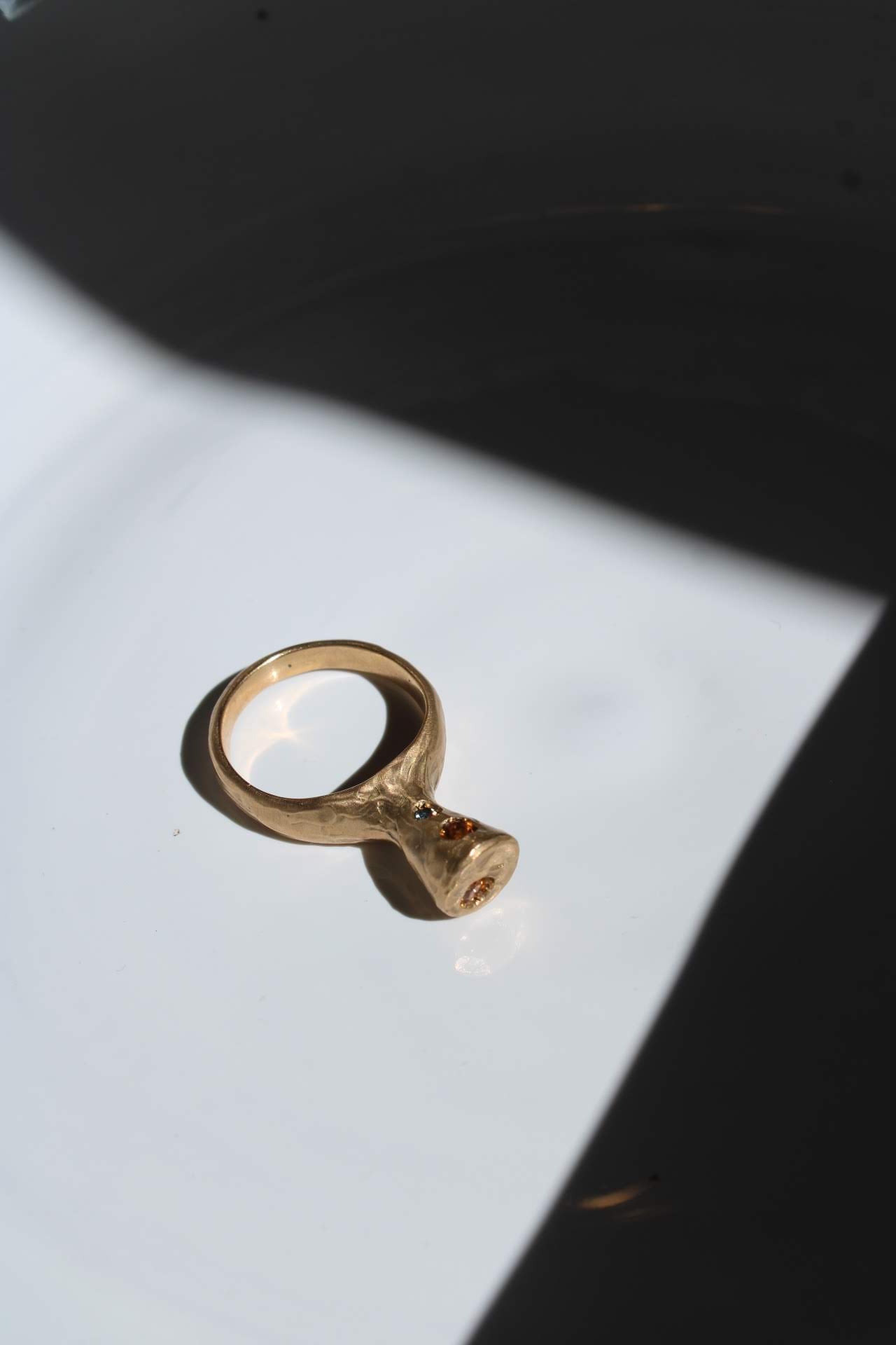 Minima with Topaz and Essonite |Ring|