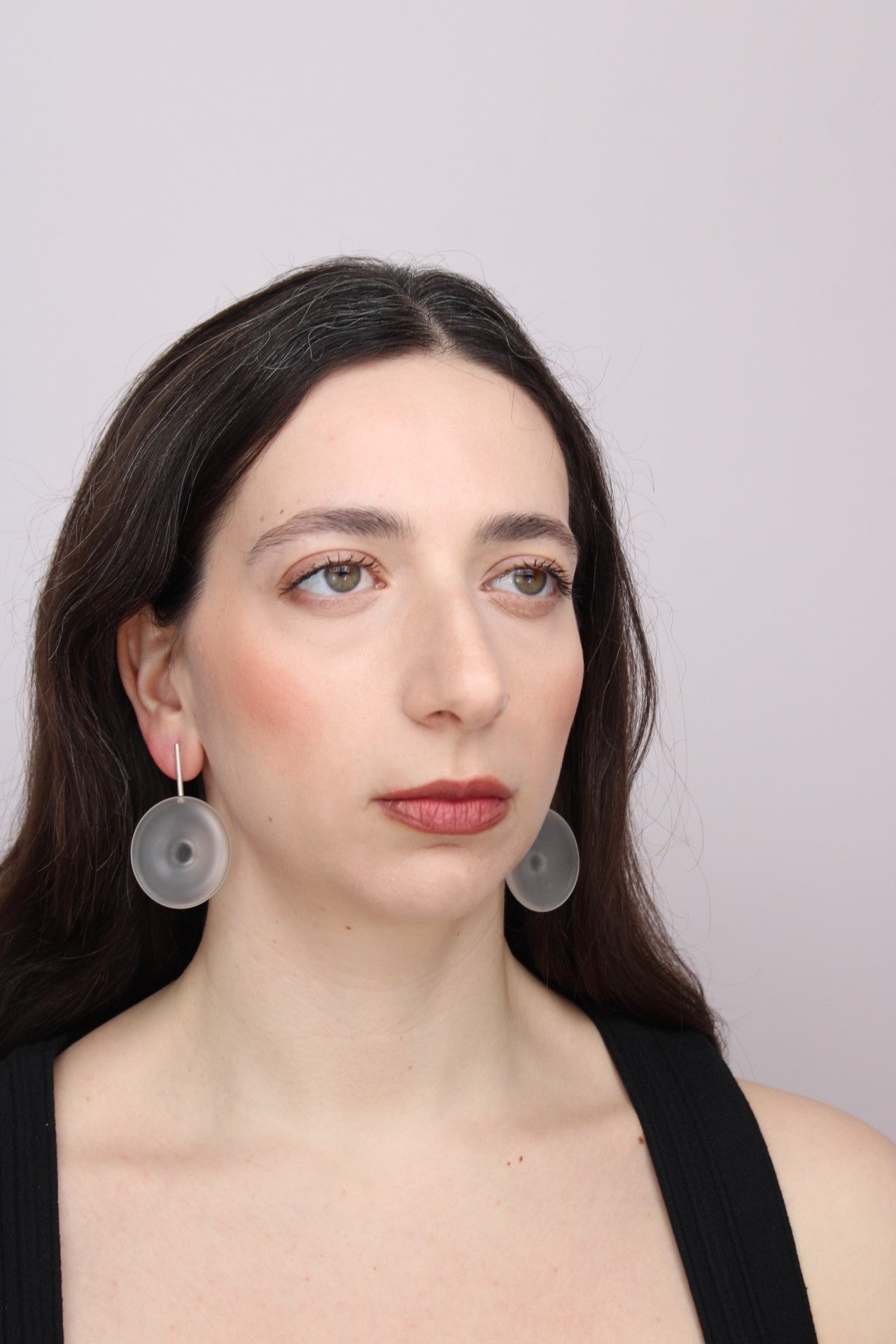 Agapurni NO. 8 in Clear Opaque |Earrings|