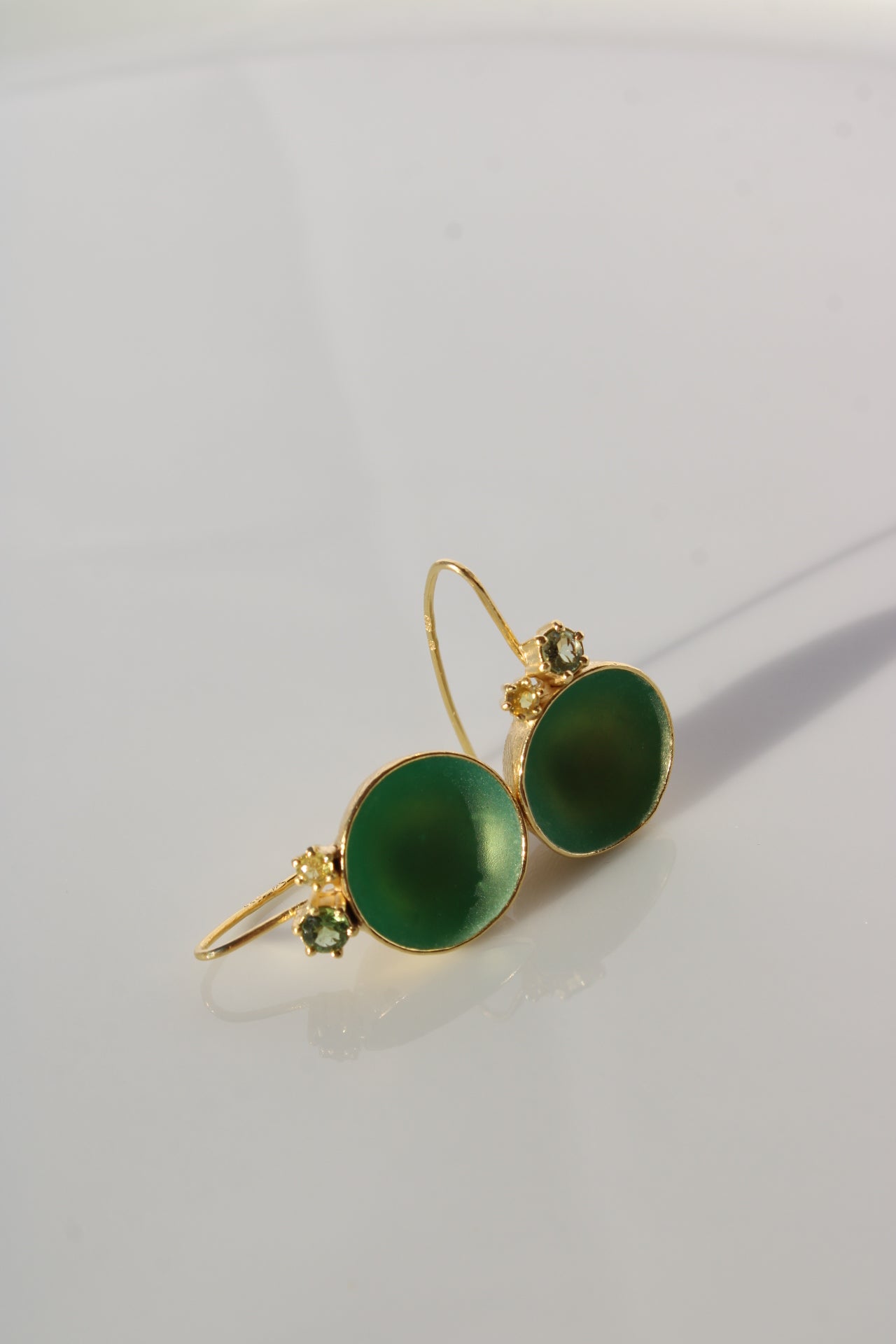 Edelbecherling - One Cup in Emerald Green |Earrings|