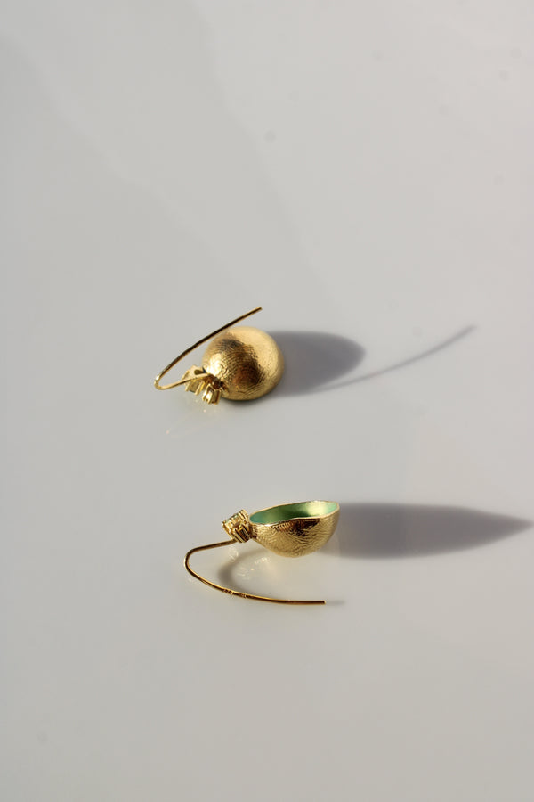 Edelbecherling - One Cup in Emerald Green |Earrings|