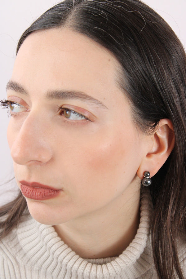 Double Pearls |Earrings|