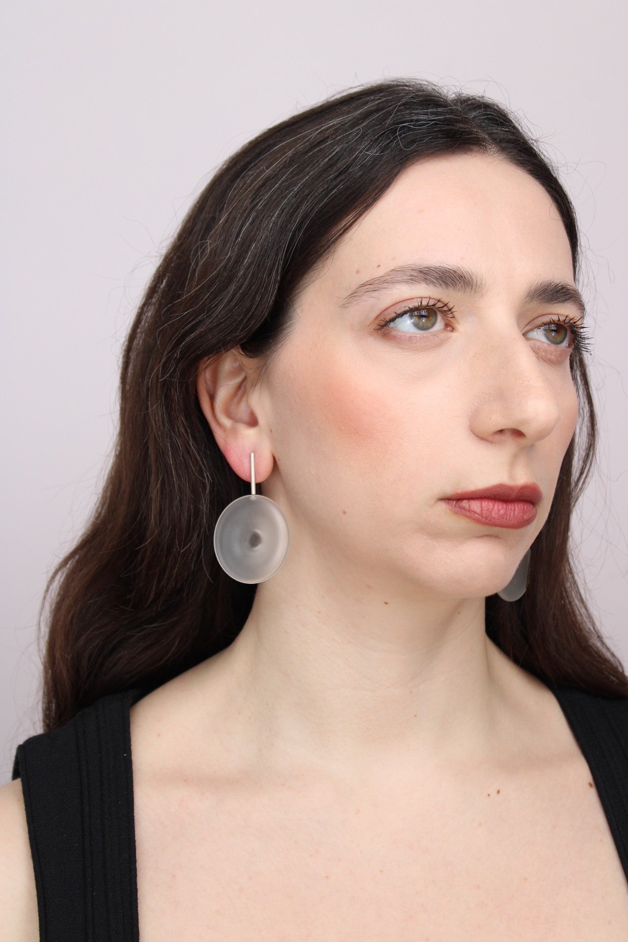 Agapurni NO. 8 in Clear Opaque |Earrings|