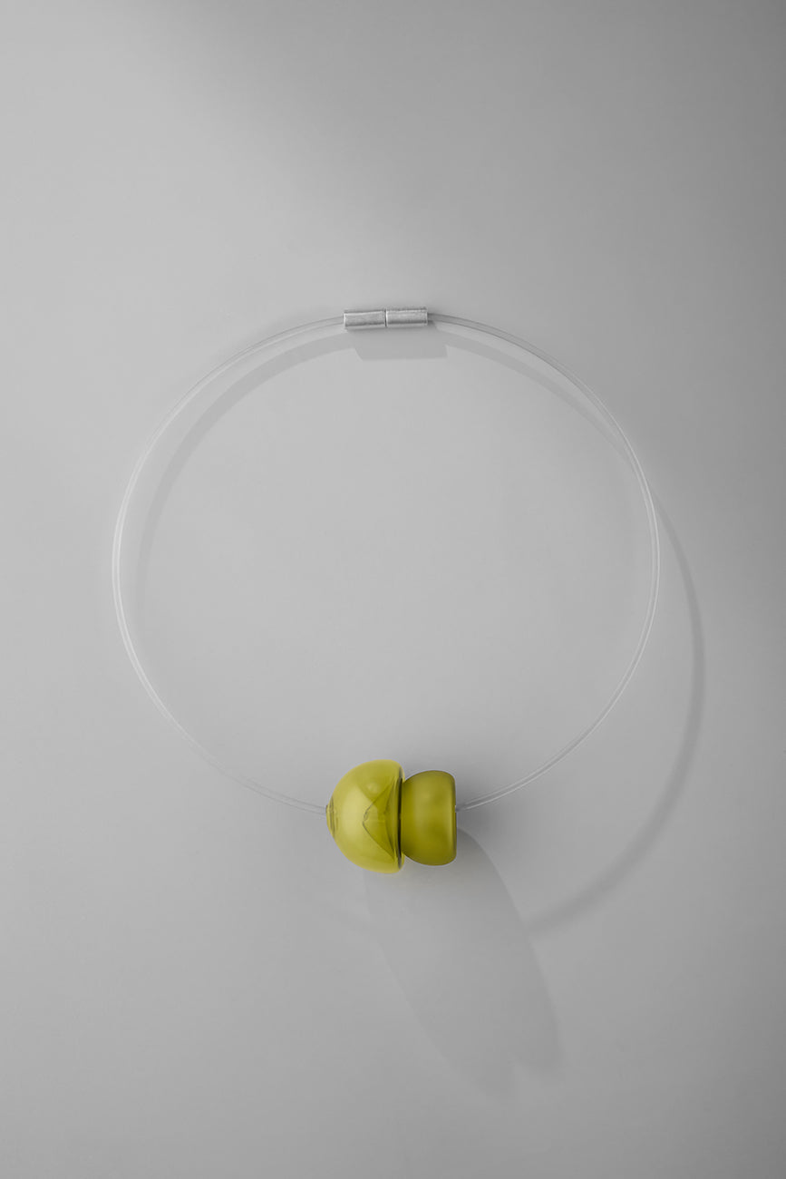 Agapurni NO.6 in Oliva Verde |Necklace|