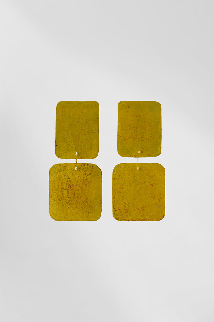Astratto NO.1 in Senape |Earrings|