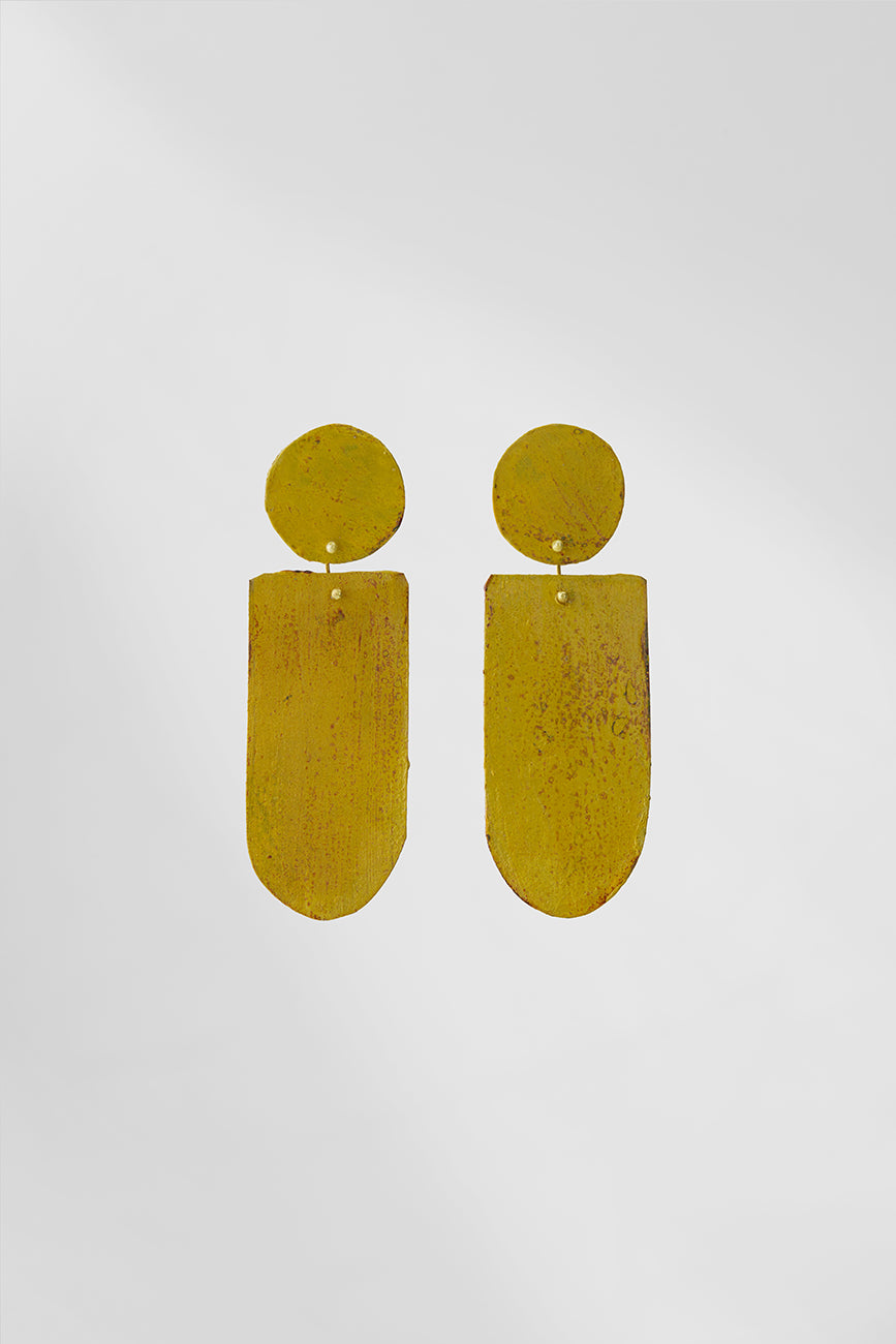 Astratto NO.3 in Senape |Earrings|