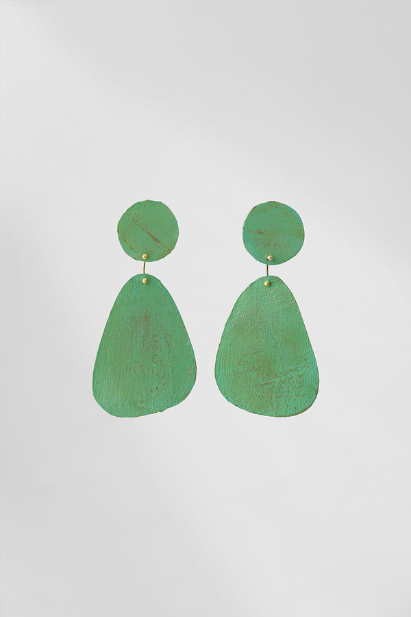 Astratto NO.4 in Latte & Menta |Earrings|