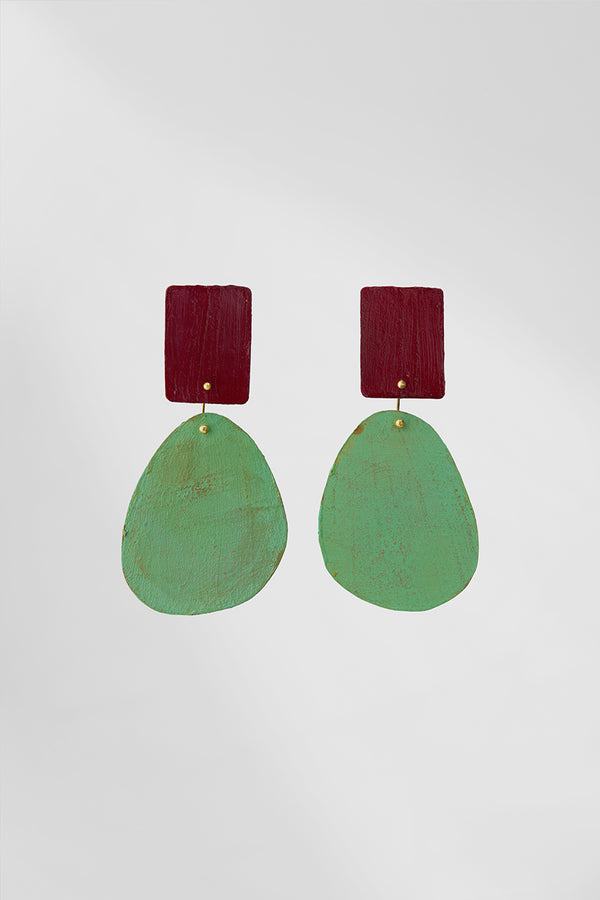 Astratto NO.2 in Fico di Settembre |Earrings|