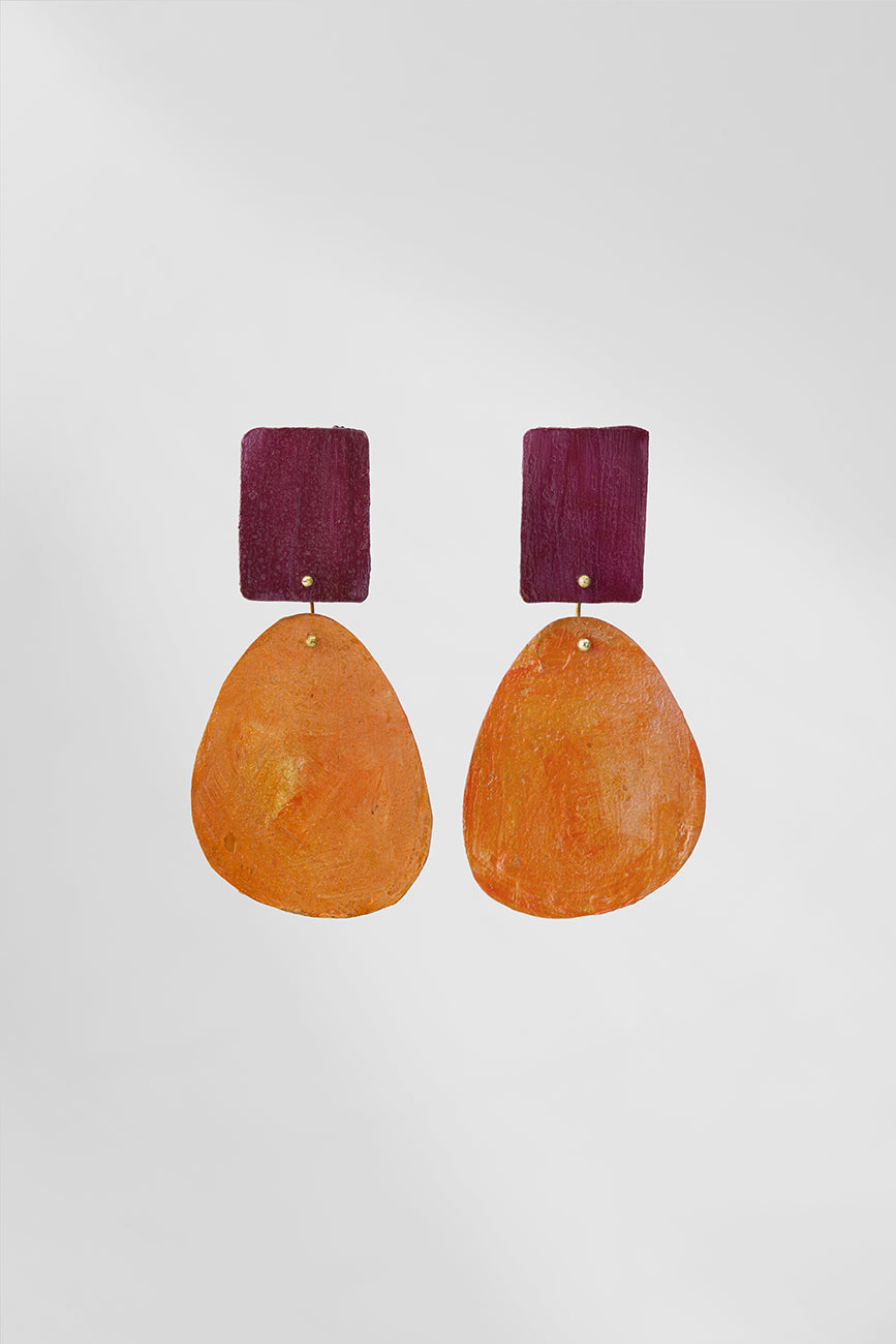 Astratto NO.2 in Autumn in Montefalco |Earrings|