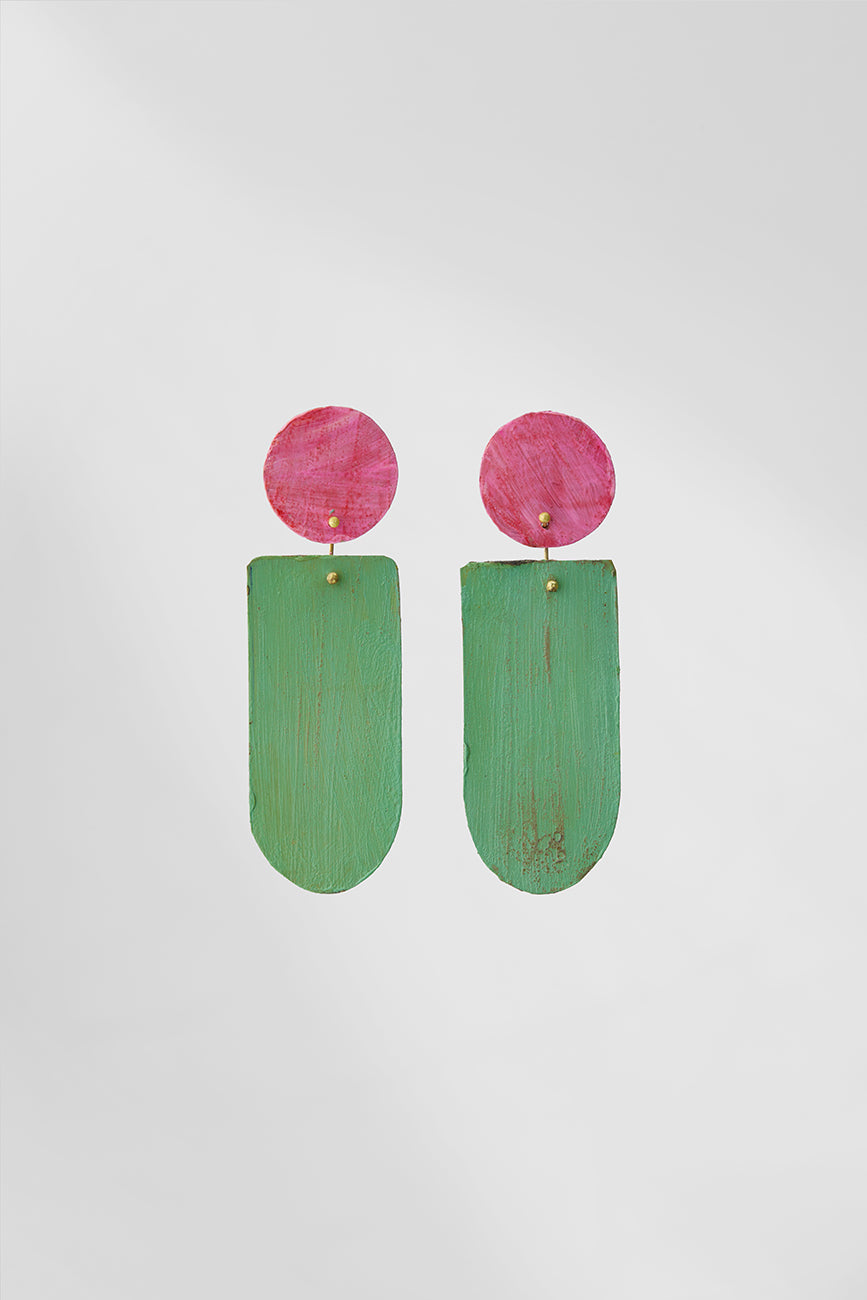 Astratto NO.3 in Nelumbo |Earrings|