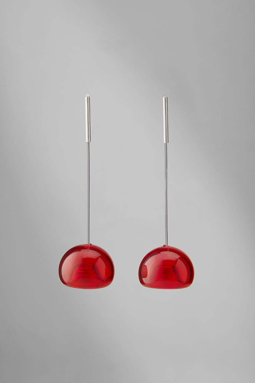 Agapurni NO.3 in Cereza Bright |Earrings|