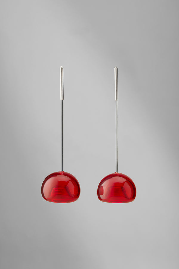 Agapurni NO.3 in Cereza Bright |Earrings|