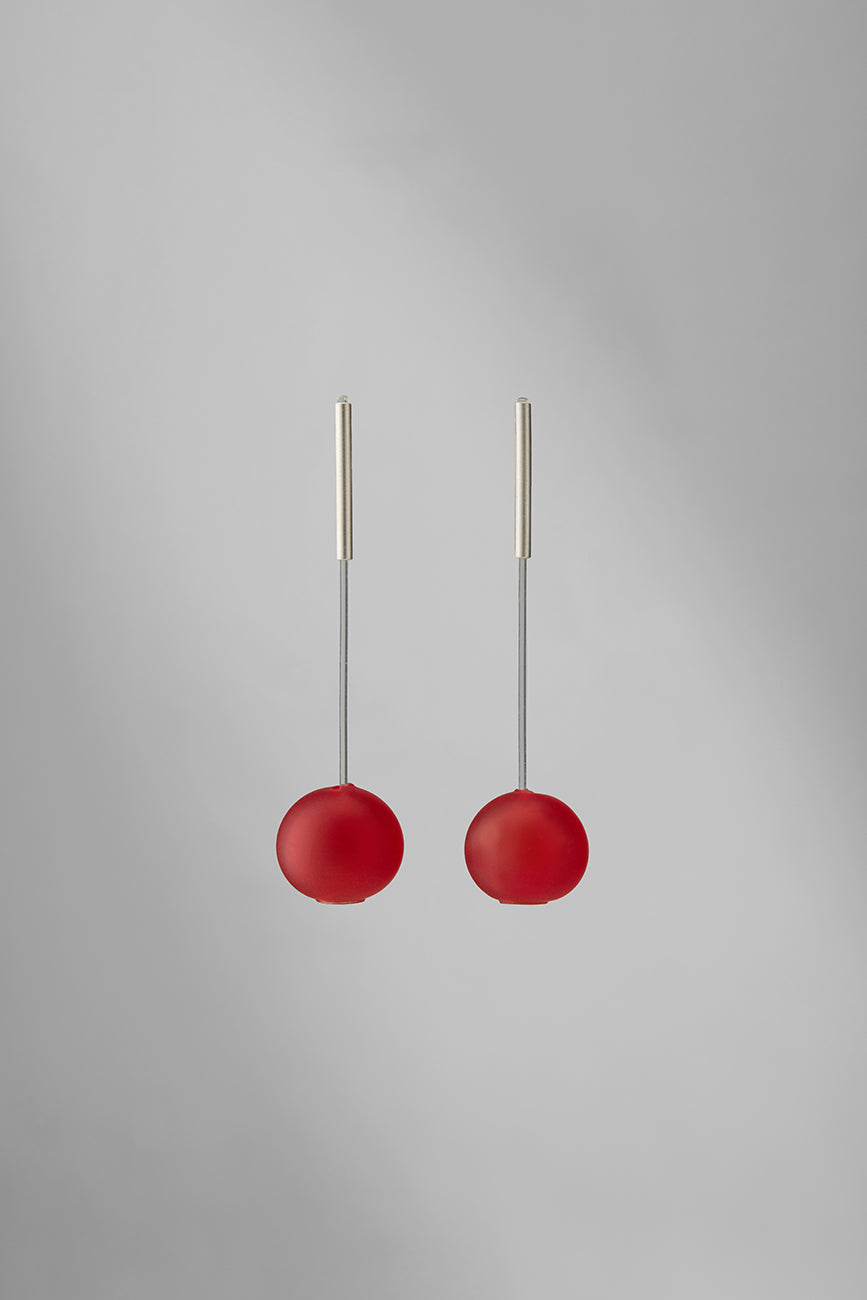 Agapurni NO.11 in Cereza Opaque |Earrings|