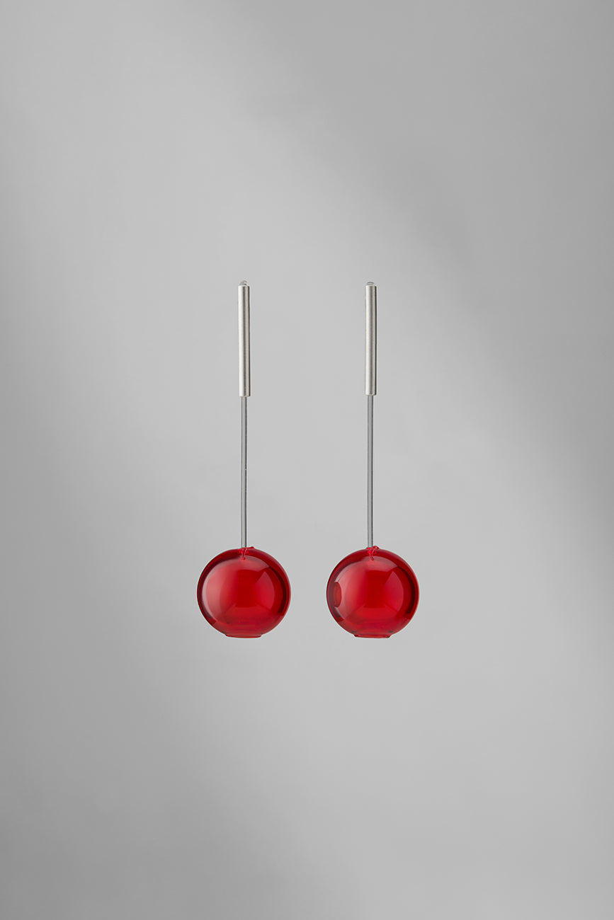 Agapurni NO.11 in Cereza Bright |Earrings|