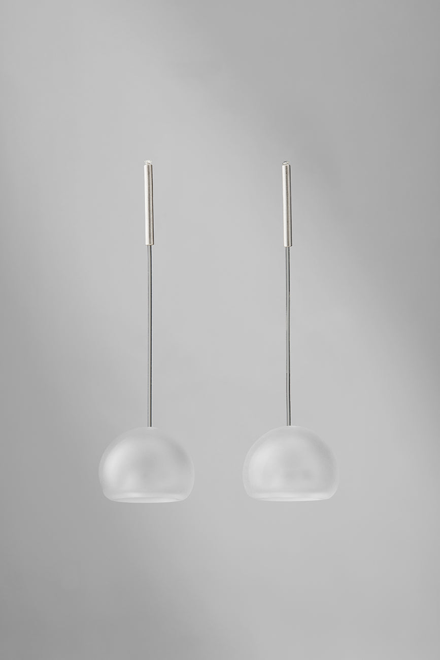 Agapurni NO.3 in Clear Opaque |Earrings|