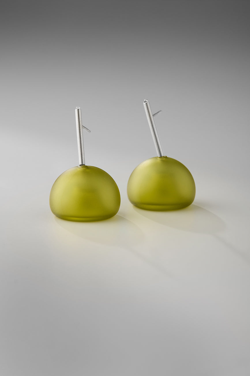 Agapurni NO.9 in Oliva Verde Opaque |Earrings|