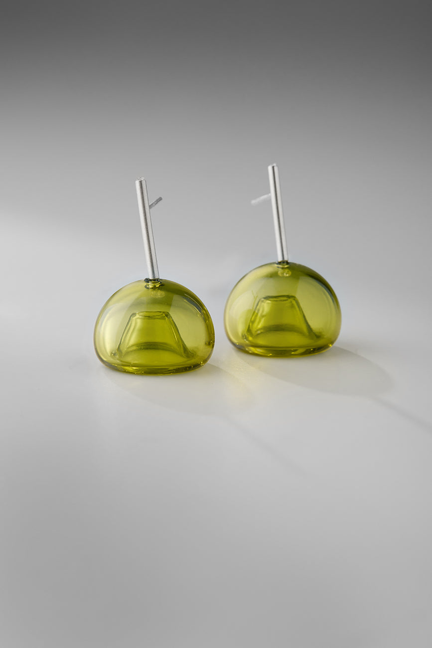 Agapurni NO.9 in Oliva Verde Bright |Earrings|