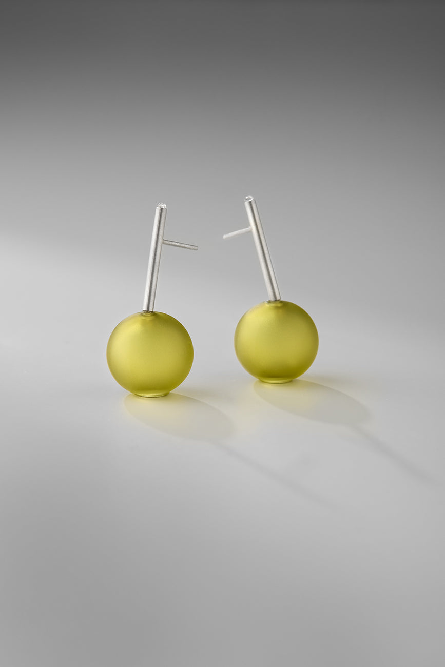 Agapurni NO.10 in Oliva Verde Opaque |Earrings|