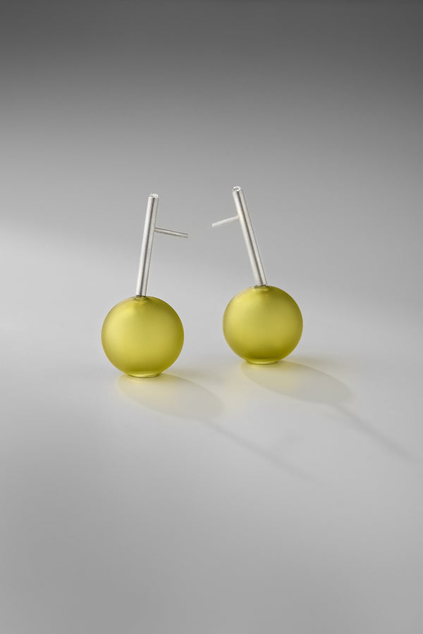 Agapurni NO.10 in Oliva Verde Opaque |Earrings|