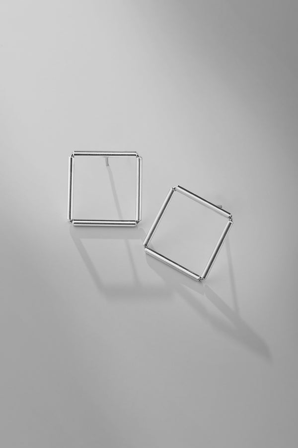 Square Argento |Earrings|
