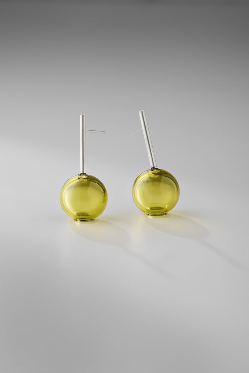 Agapurni NO.10 in Oliva Verde Bright |Earrings|