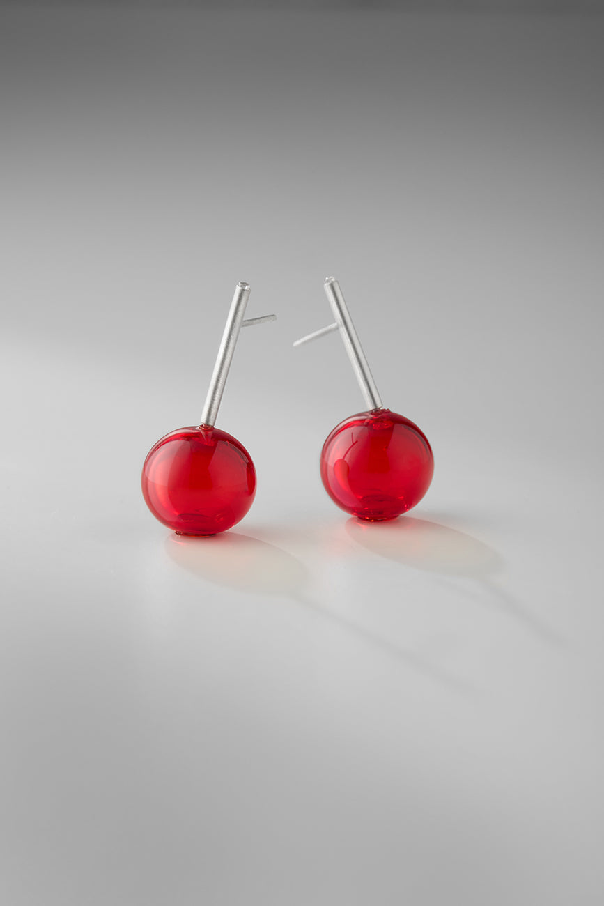 Agapurni NO.10 in Cereza Bright |Earrings|