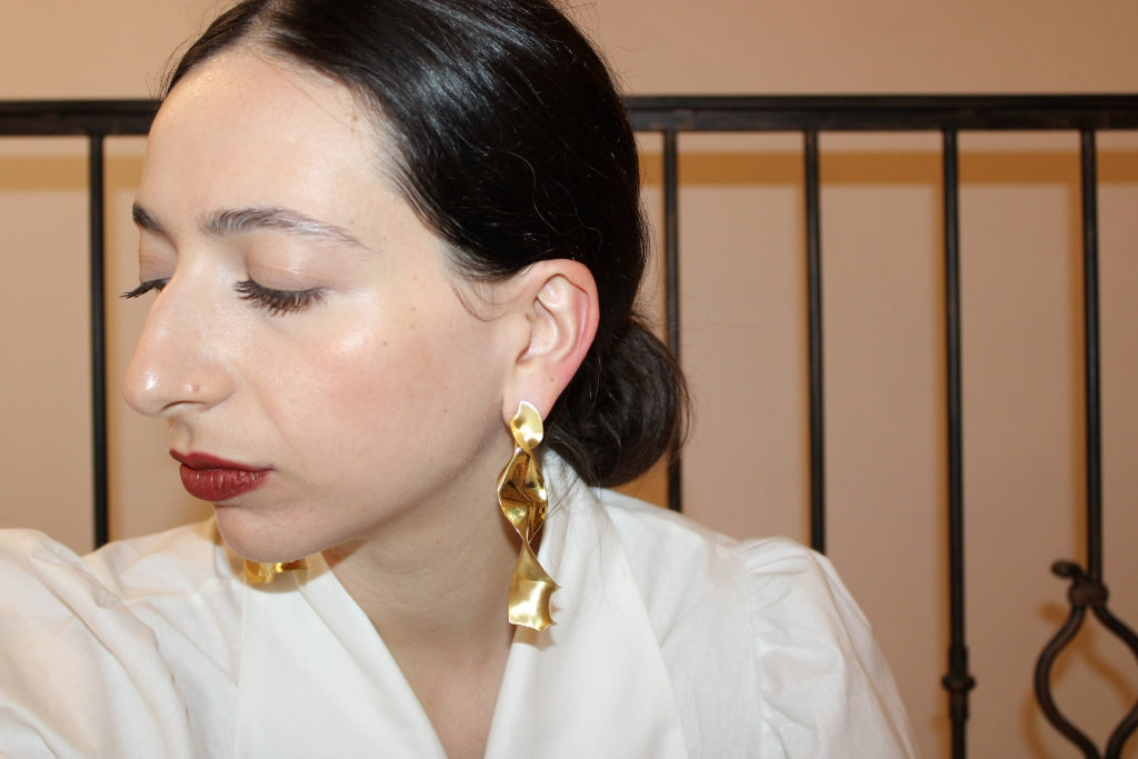 Flamenco Flower in Gold - ONE OF A KIND |Earrings|