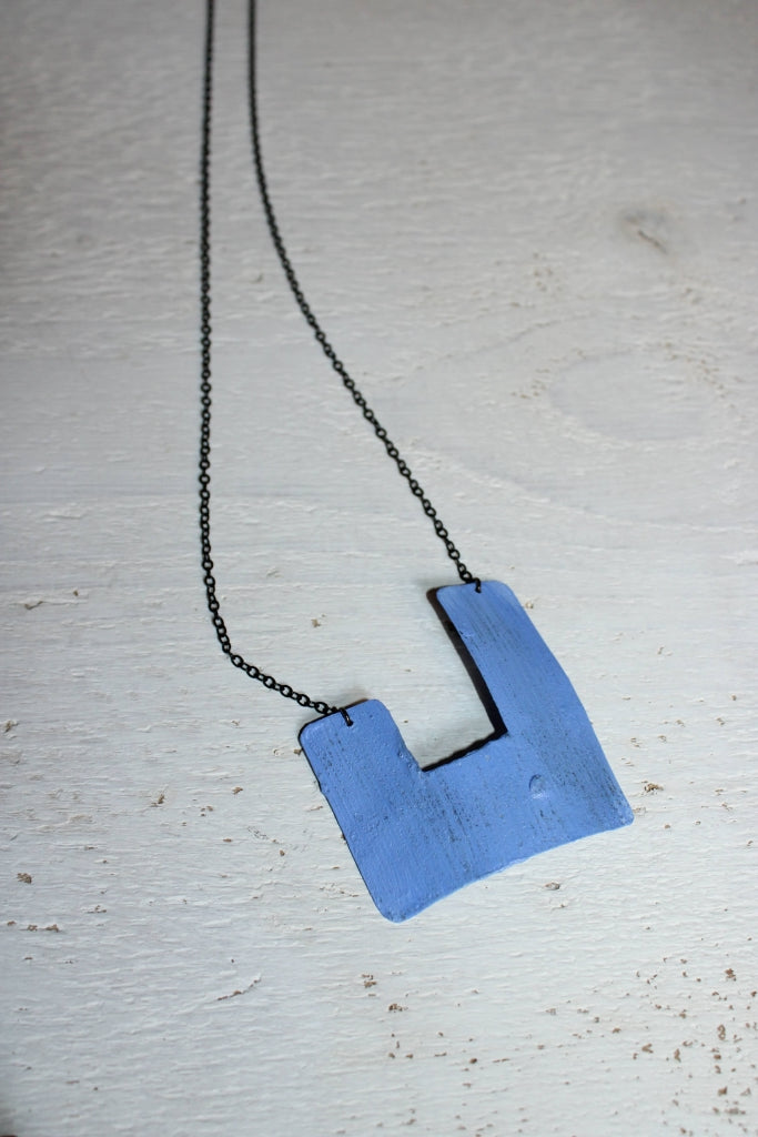 Silence Is So Accurate Necklace in Baby Blue