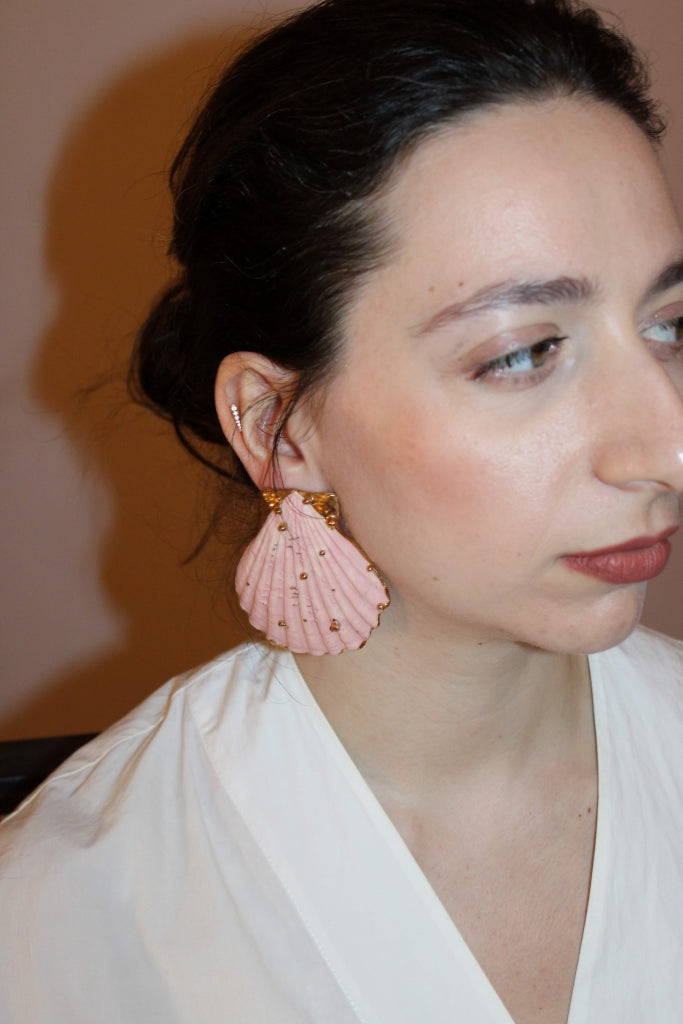 Coquillage Earrings in Rosè