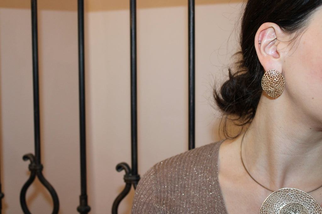 Aria Medium Convex Earrings