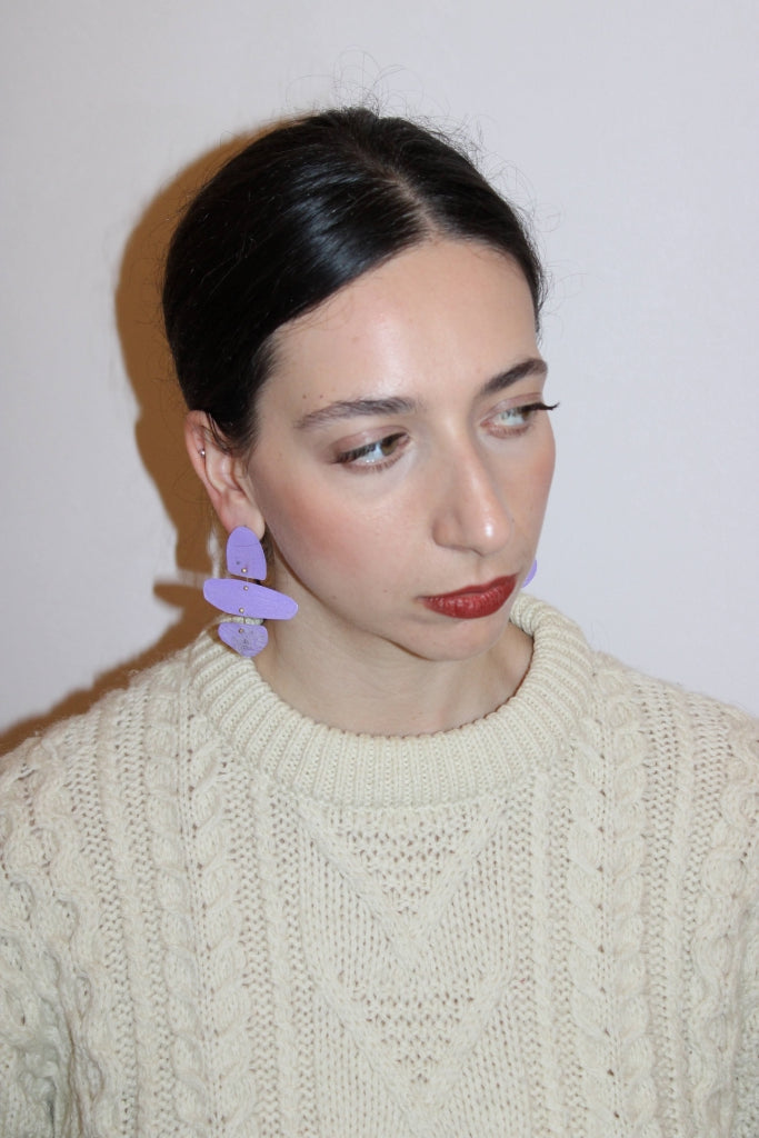 T.E.D. Rothko Earrings in Lavender