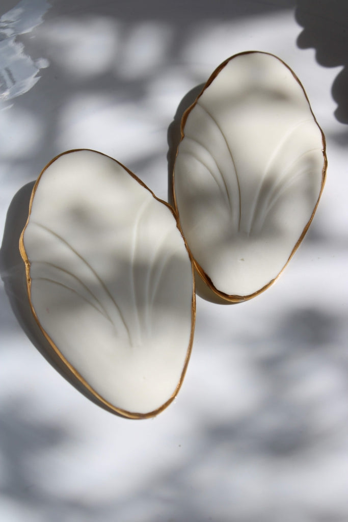 Large Mademoiselle Pogany Earrings in White