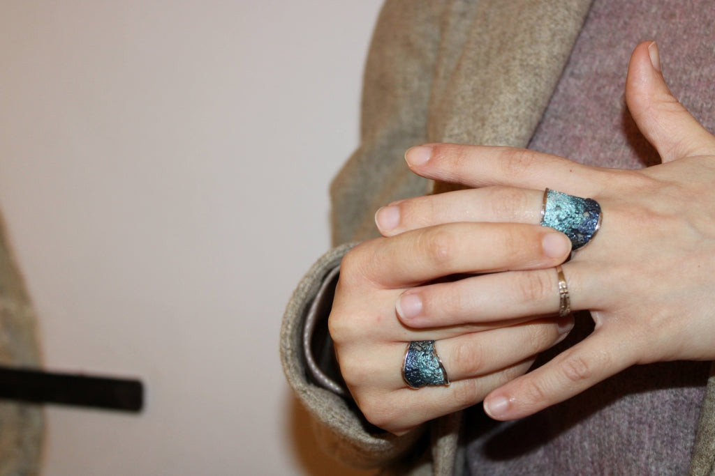 Intenzza Ring in Light Blue