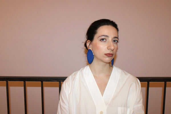 Mademoiselle Pogany L in Blue |Earrings|