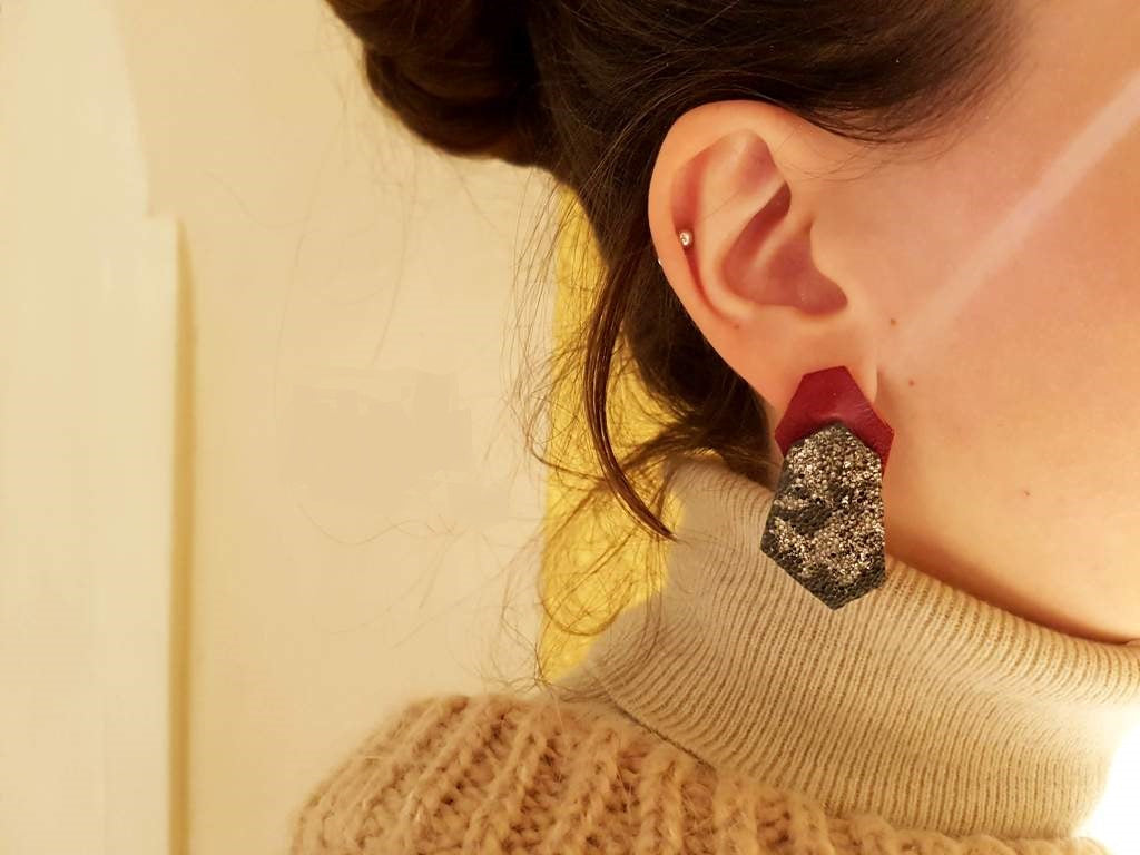 Poly Leather Earrings