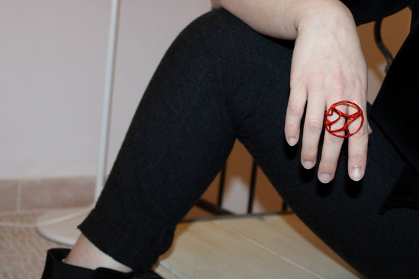 Lineacontinua Perfetto in Red |Ring|