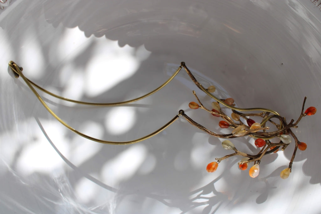 Rametti Necklace with Carnelian Drops - UNIQUE PIECE