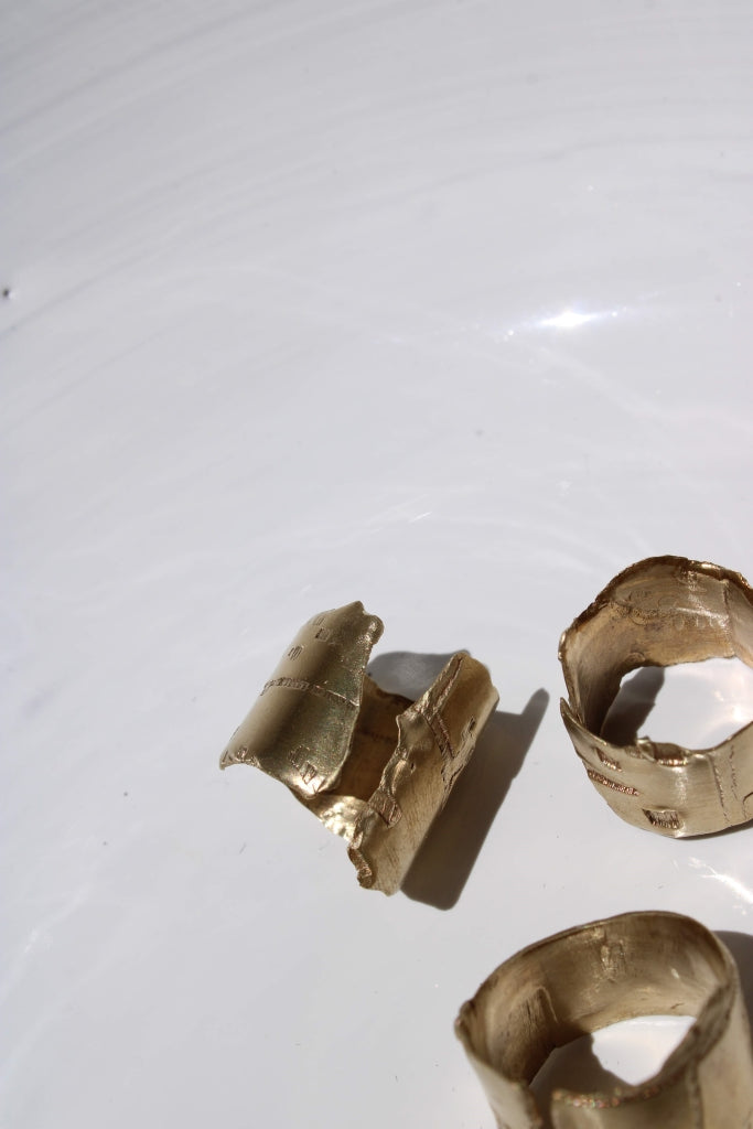 Frammento Ring in Bronze