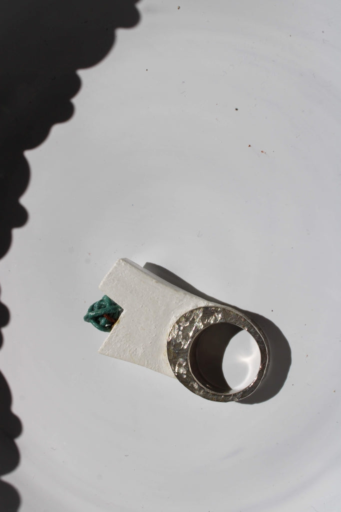 Morphé III Ring in Watergreen