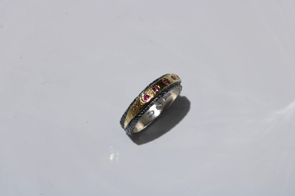 Five Rubies + Gold Ring