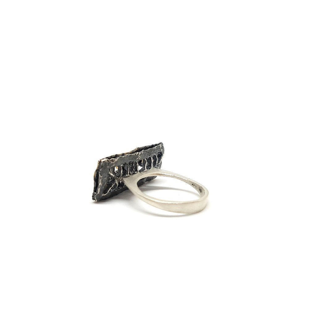 Diamond Ring with Gold Frame