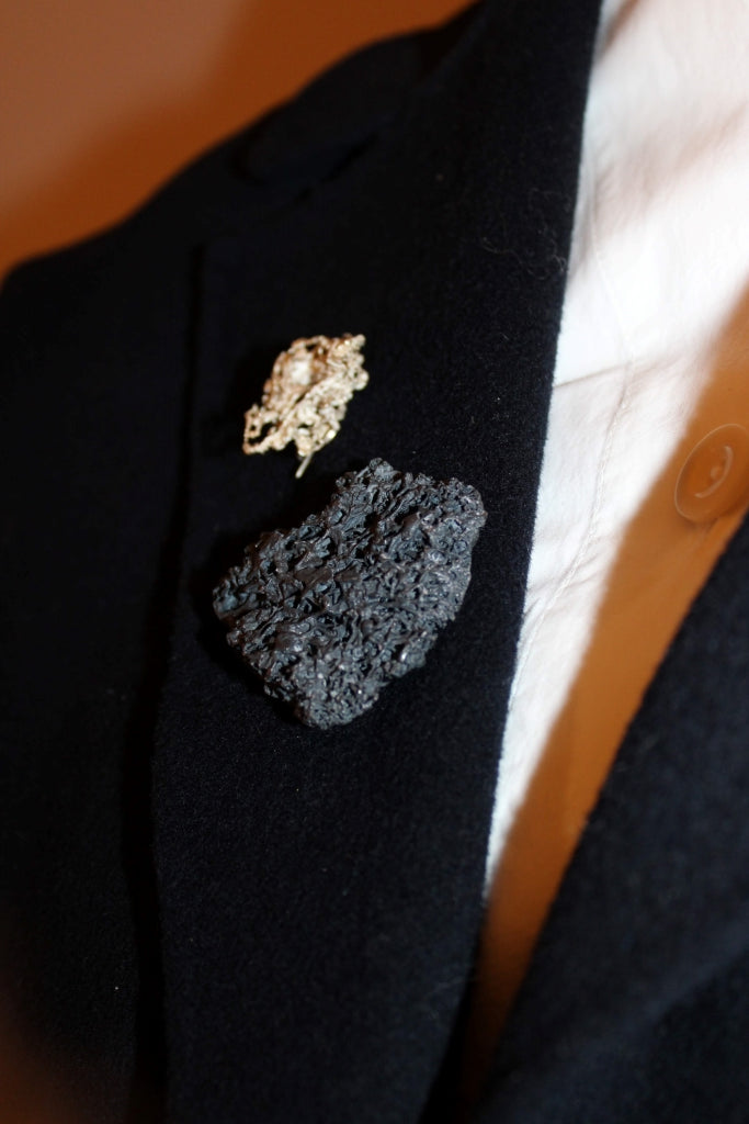 Liquen in Black - Unique Piece |Brooch|